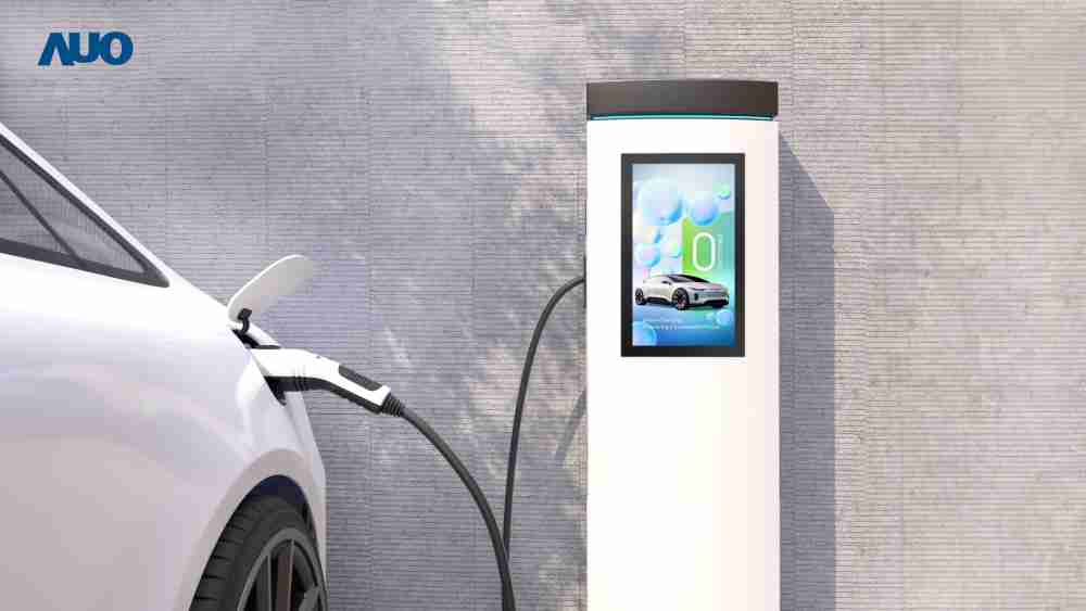 友達〝EVSE車用充電樁解決方案〞專為電動汽車充電樁設計，，，，具有高亮度、、、克服戶外艱難環境的耐溫、、、、耐紫外線等特性，，並搭載散熱性及擴充性強的高效能工業電腦，，可實現人機互動訴求，，，如資訊顯示、、、支付等應用